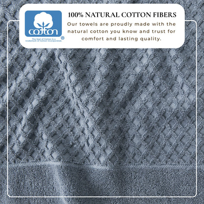 Cotton Diamond Waffle Weave Bath Towel Set – Grayson Collection – view 104