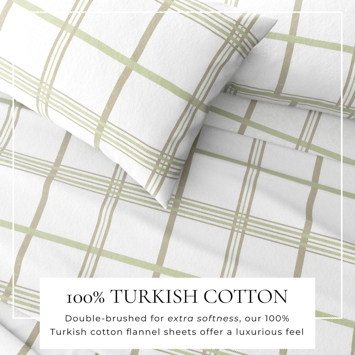Turkish Cotton Flannel Sheet Set – Belle Collection – view 36
