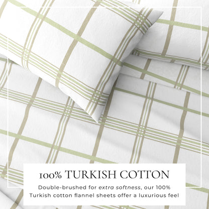 Turkish Cotton Flannel Sheet Set – Belle Collection – view 36