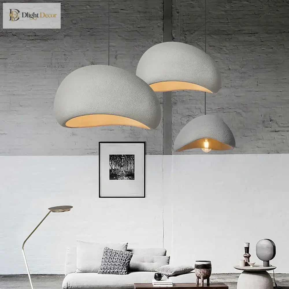 Meera Nordic Wabi-Sabi 3-Light LED Pendant for Dining Room – view 6
