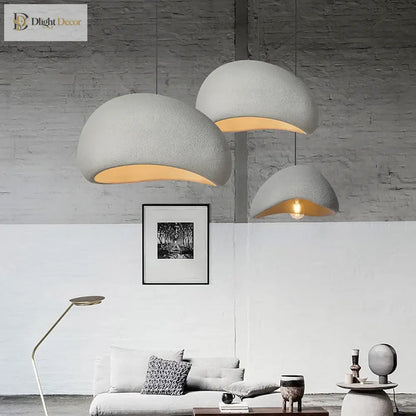Meera Nordic Wabi-Sabi 3-Light LED Pendant for Dining Room – view 6