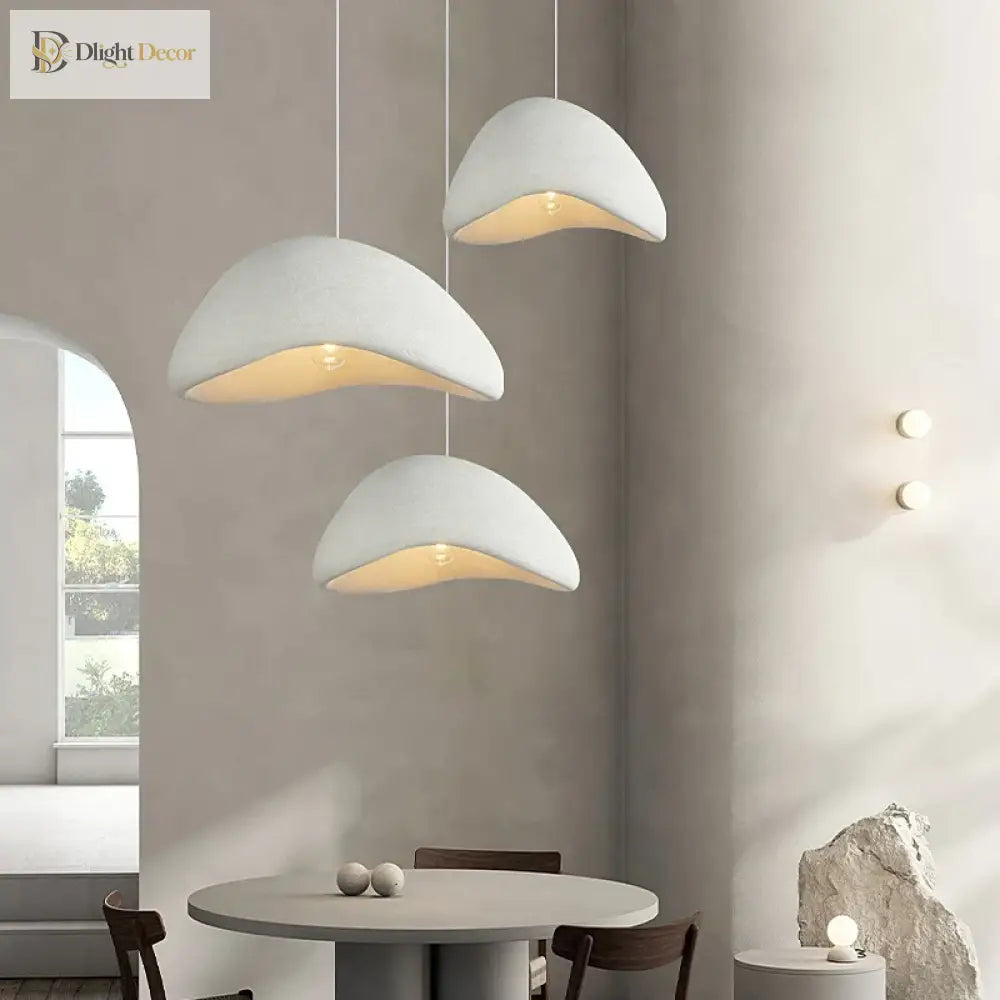 Meera Nordic Wabi-Sabi 3-Light LED Pendant for Dining Room – view 5