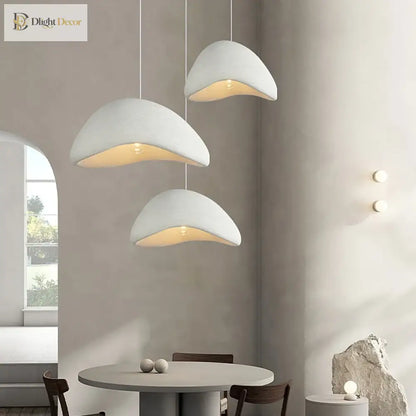Meera Nordic Wabi-Sabi 3-Light LED Pendant for Dining Room – view 5