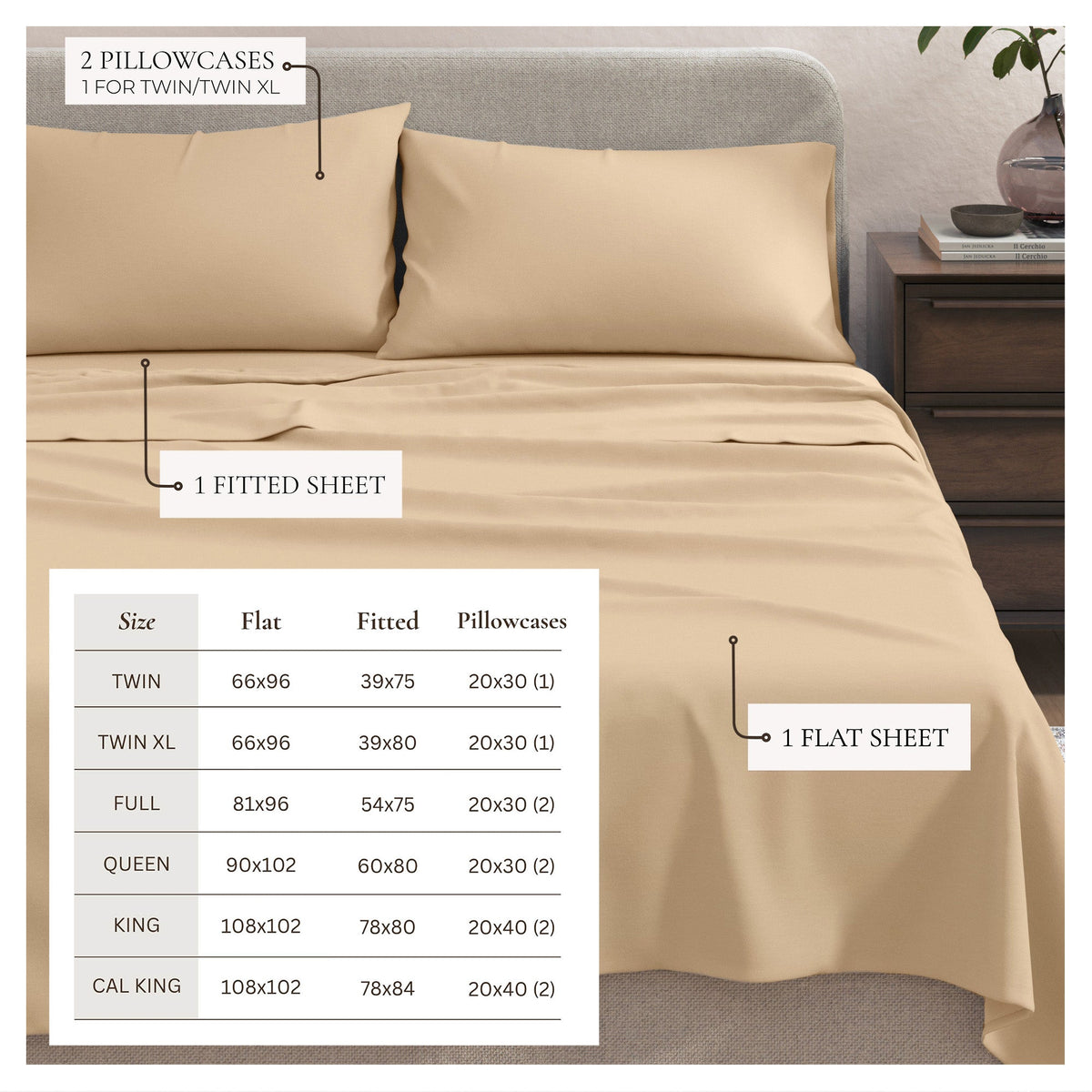 Heathered Jersey Knit Sheet Set – Carmen Collection – view 17