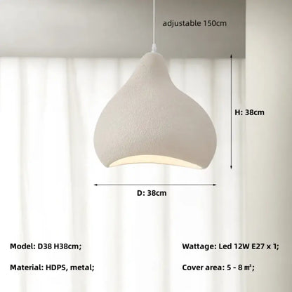Mira Wabi-Sabi E27 Pendant Light for Dining Room and Bar – view 6