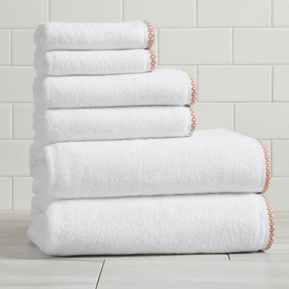 Valery Collection Border-Stitched Cotton 6-Piece Towel Set – view 97