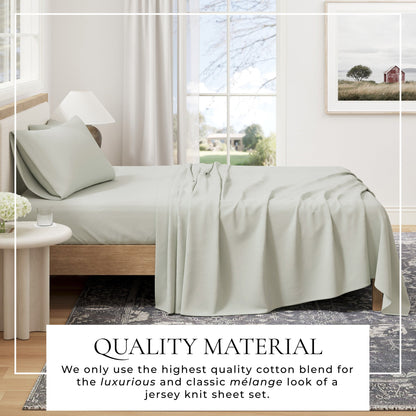 Heathered Jersey Knit Sheet Set – Carmen Collection – view 107