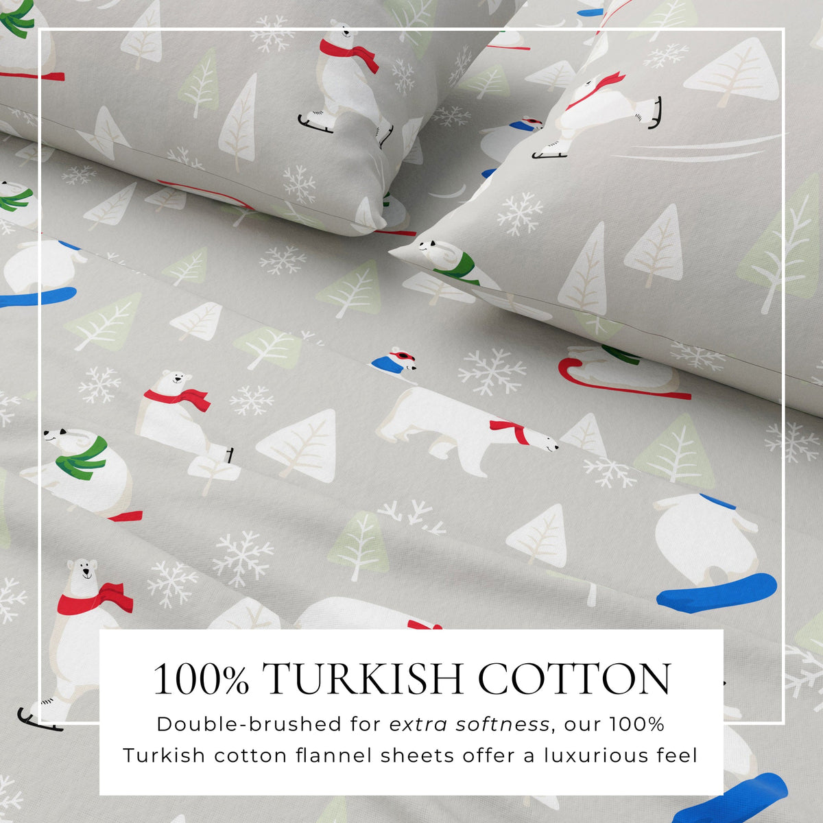 Turkish Cotton Flannel Sheet Set – Stratton Collection – view 43