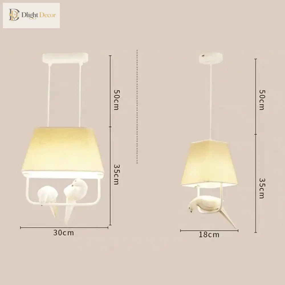 Modern Bird Pendant Light with Birdcage Design, 1 to 4 Birds – view 6