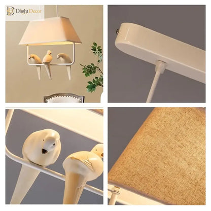 Modern Bird Pendant Light with Birdcage Design, 1 to 4 Birds – view 5