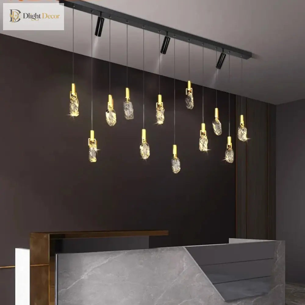 Modern Linear Multi-Head Pendant Light for Dining Table and Kitchen – view 3