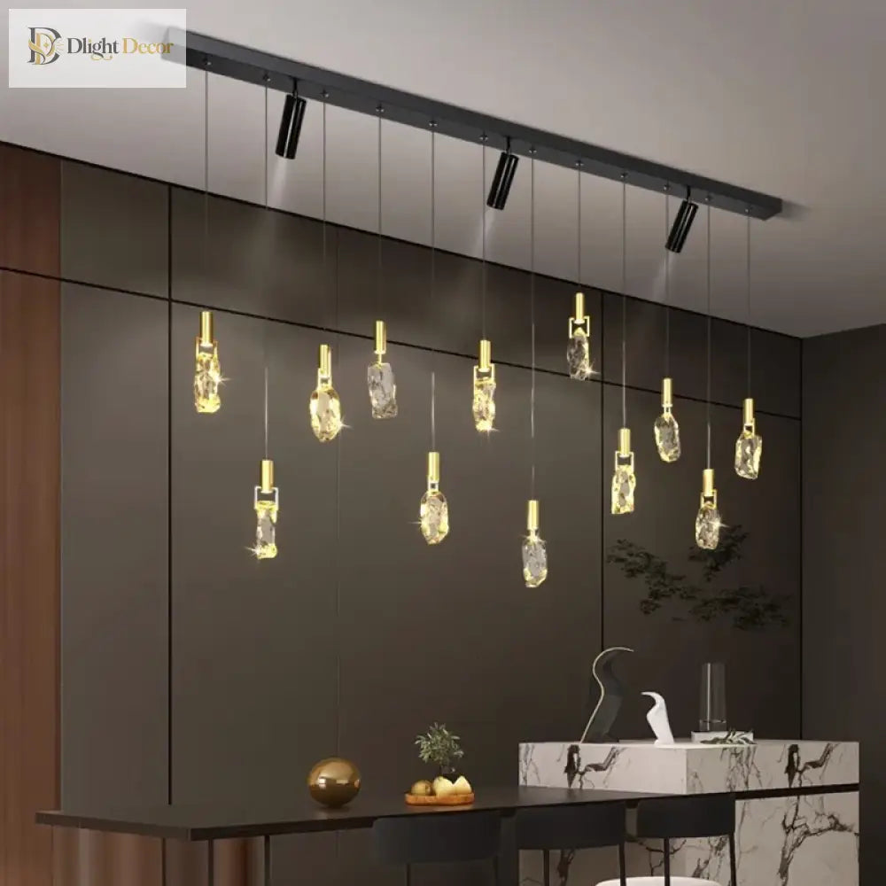 Modern Linear Multi-Head Pendant Light for Dining Table and Kitchen – view 2