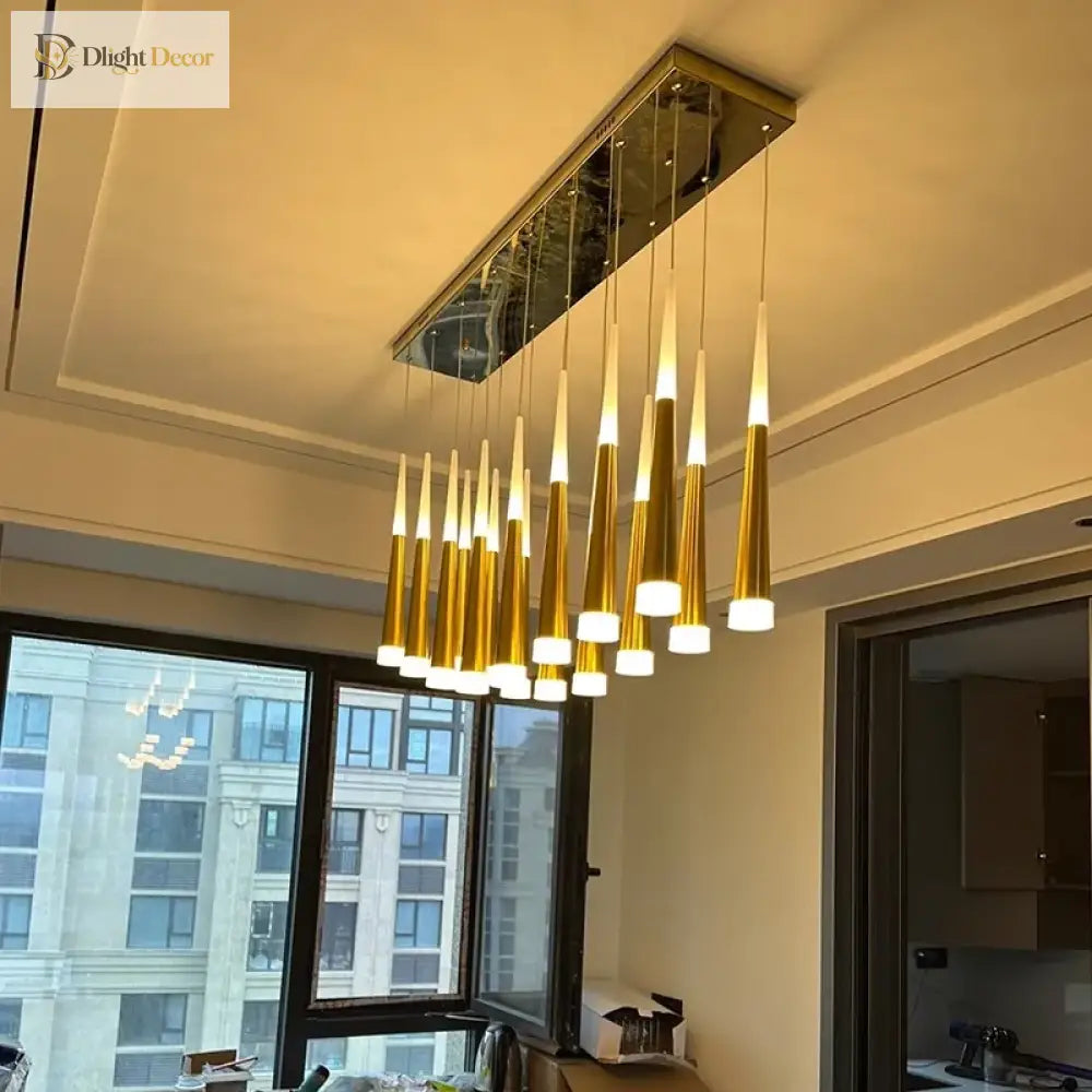 Modern Multi-Head Pendant Light for Dining Room in Five Finishes – view 3