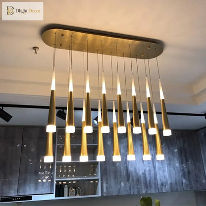 Modern Multi-Head Pendant Light for Dining Room in Five Finishes – view 4