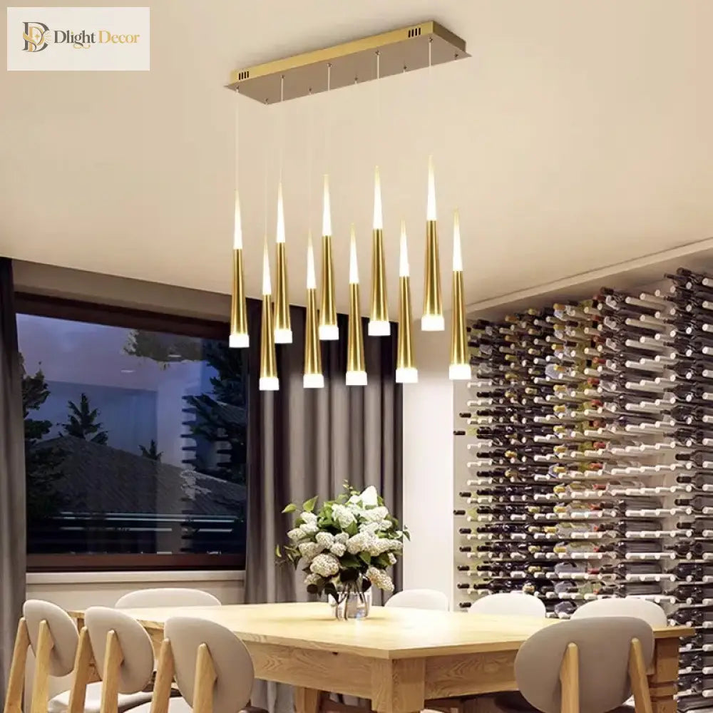 Modern Multi-Head Pendant Light for Dining Room in Five Finishes – view 2