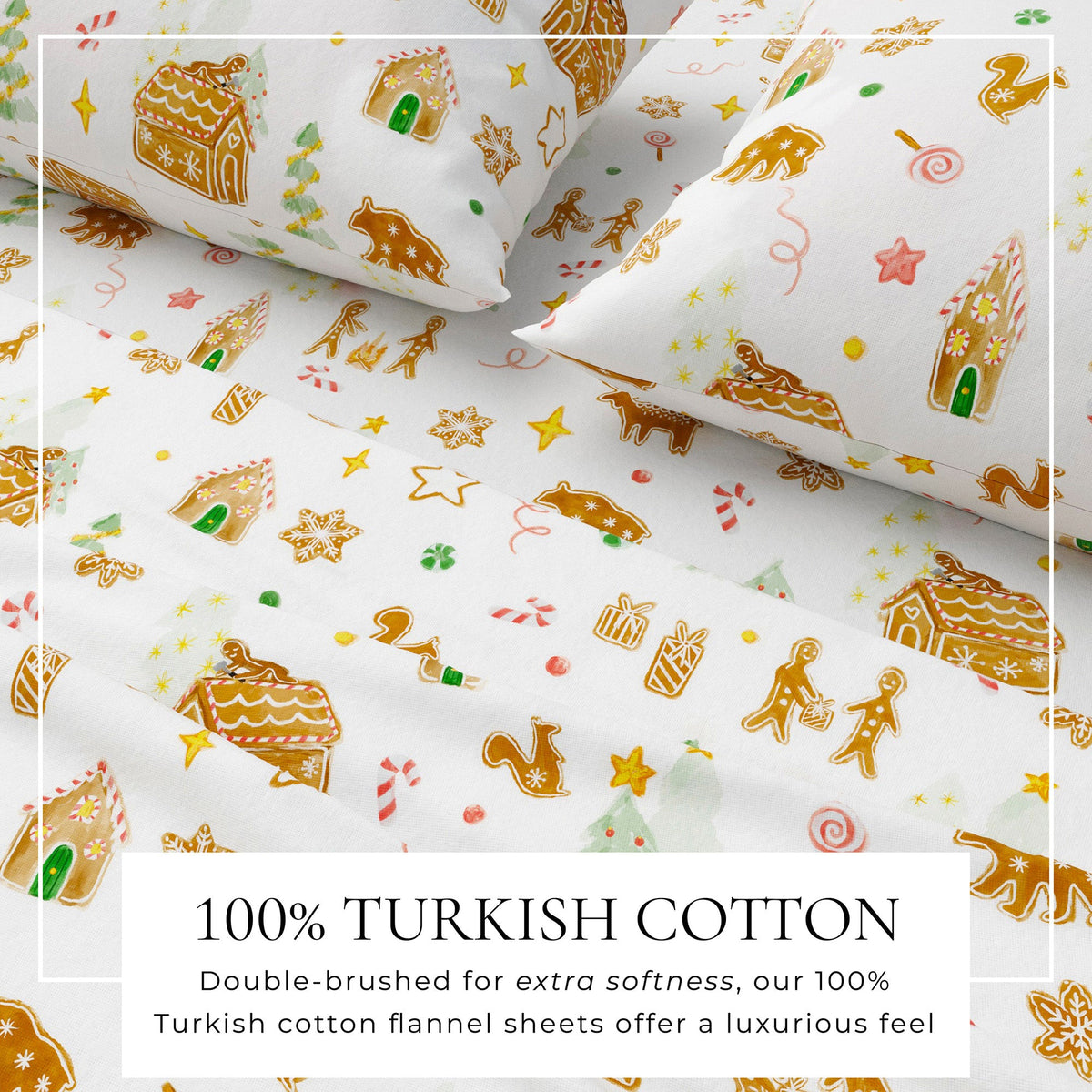 Kids' Christmas Turkish Cotton Flannel Sheet Set – view 8