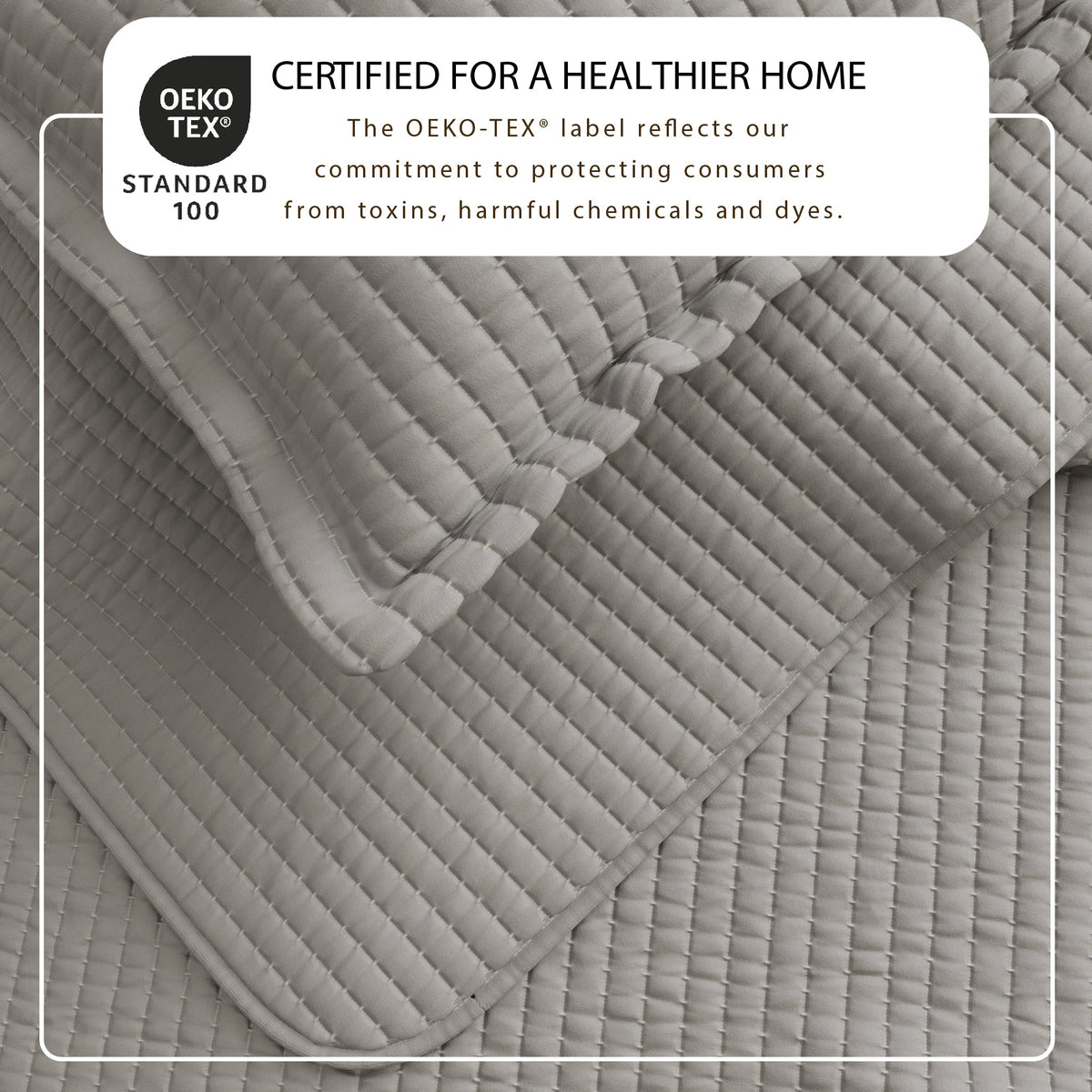 Solid Channel Stitch Quilt Set – Alicia Collection – view 26