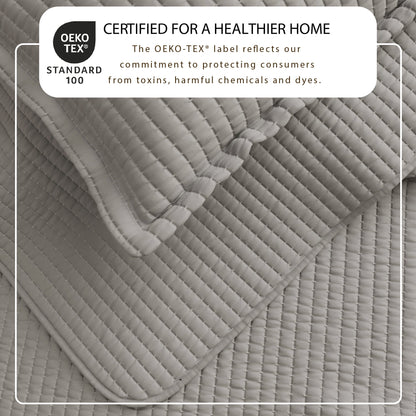 Solid Channel Stitch Quilt Set – Alicia Collection – view 26
