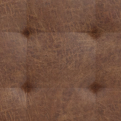 Mundo Platform Bed with Tufted Wingback Headboard, Brown Faux Suede – view 9