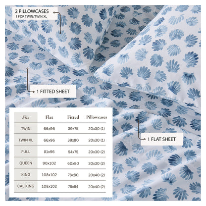 Coastal Printed Microfiber Sheet Set – Newport Collection – view 43