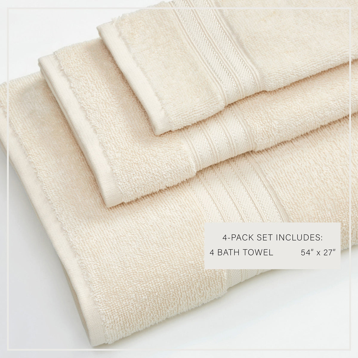 Cooper Collection Cotton Terry Bath Towel Set, Lightweight and Soft – view 29