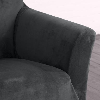 Velvet Stretch Slipcover – Gale Collection Form-Fit Sofa Cover – view 172