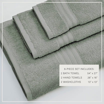 Cooper Collection Cotton Terry Bath Towel Set, Lightweight and Soft – view 81