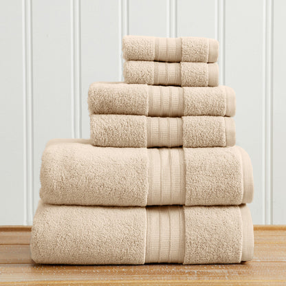 100% Cotton Premium Zero-Twist Bath Towel Set – Chiara Collection – view 15