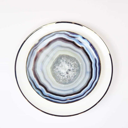 Le Sofra Narrow Gold Rim Fine Bone China Dinner Plates, Set of 4 – view 5
