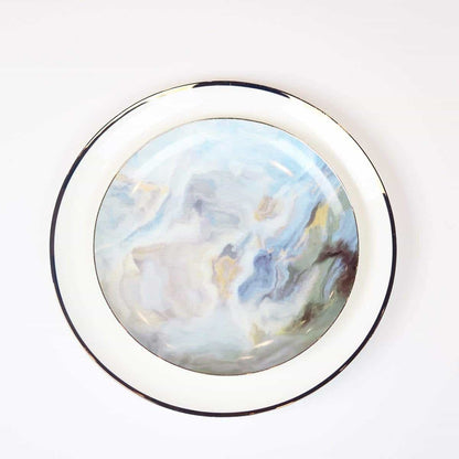 Le Sofra Narrow Gold Rim Fine Bone China Dinner Plates, Set of 4 – view 6