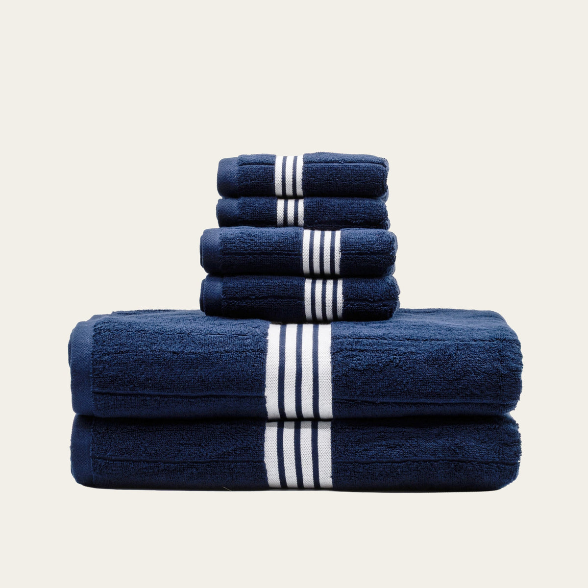 Nautilus Australian Cotton Striped Bath Towels, 600 GSM Towels and Sets – view 11