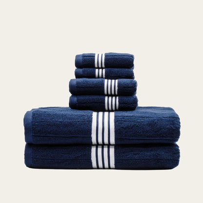 Nautilus Australian Cotton Striped Bath Towels, 600 GSM Towels and Sets – view 11