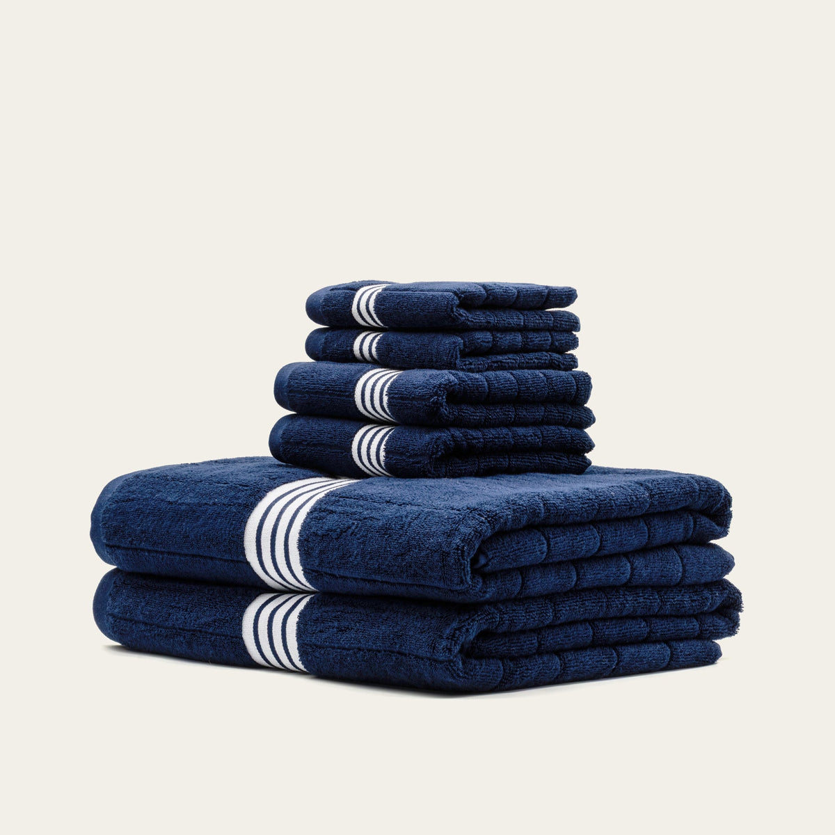 Nautilus Australian Cotton Striped Bath Towels, 600 GSM Towels and Sets – view 10