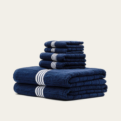 Nautilus Australian Cotton Striped Bath Towels, 600 GSM Towels and Sets – view 10