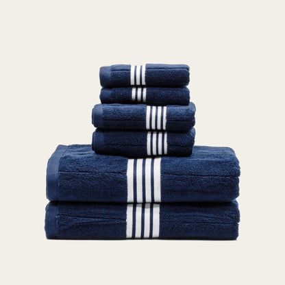 Nautilus Australian Cotton Striped Bath Towels, 600 GSM Towels and Sets – view 9