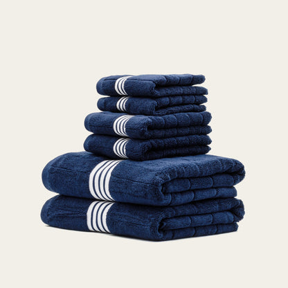 Nautilus Australian Cotton Striped Bath Towels, 600 GSM Towels and Sets – view 8