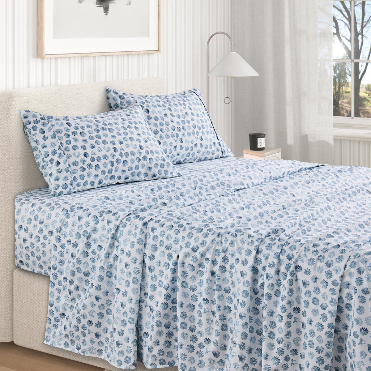 Coastal Printed Microfiber Sheet Set – Newport Collection – view 47