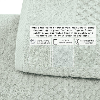 Cotton Diamond Waffle Weave Bath Towel Set – Grayson Collection – view 99