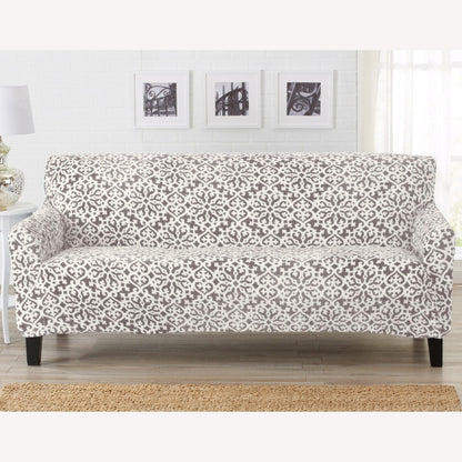 Velvet Stretch Slipcover – Gale Collection Form-Fit Sofa Cover – view 141