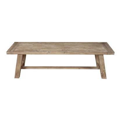 Newberry Solid Acacia Dining Bench in Weathered Natural – view 5