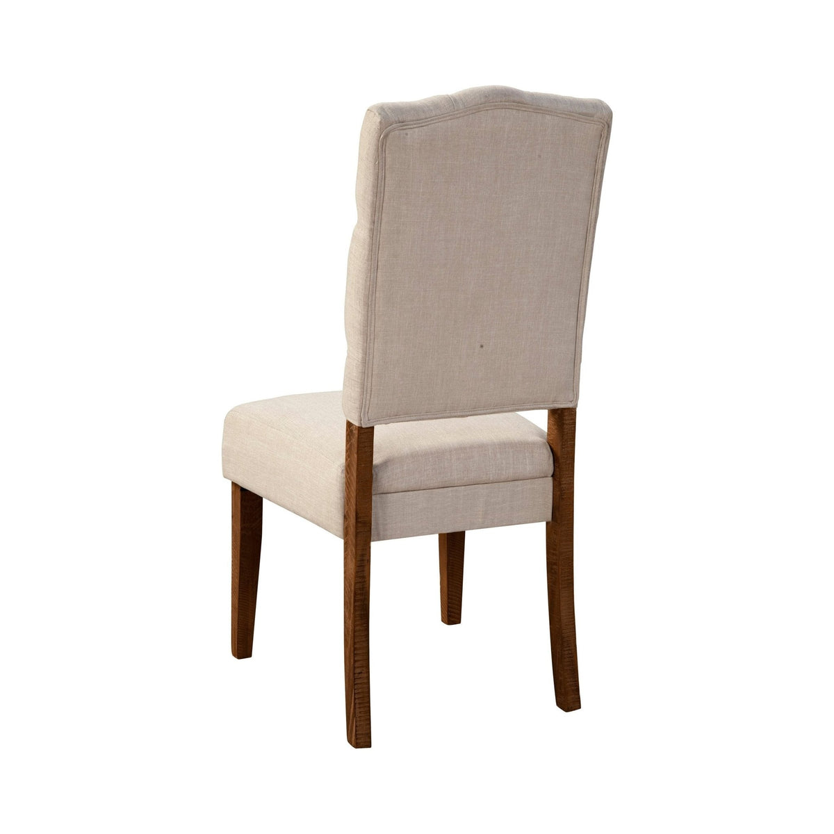 Newberry Button-Tufted Parson Side Chairs, Medium Brown, Set of 2 – view 3