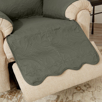 Medallion Stitch Furniture Protector – Elenor Collection Sofa Cover – view 84