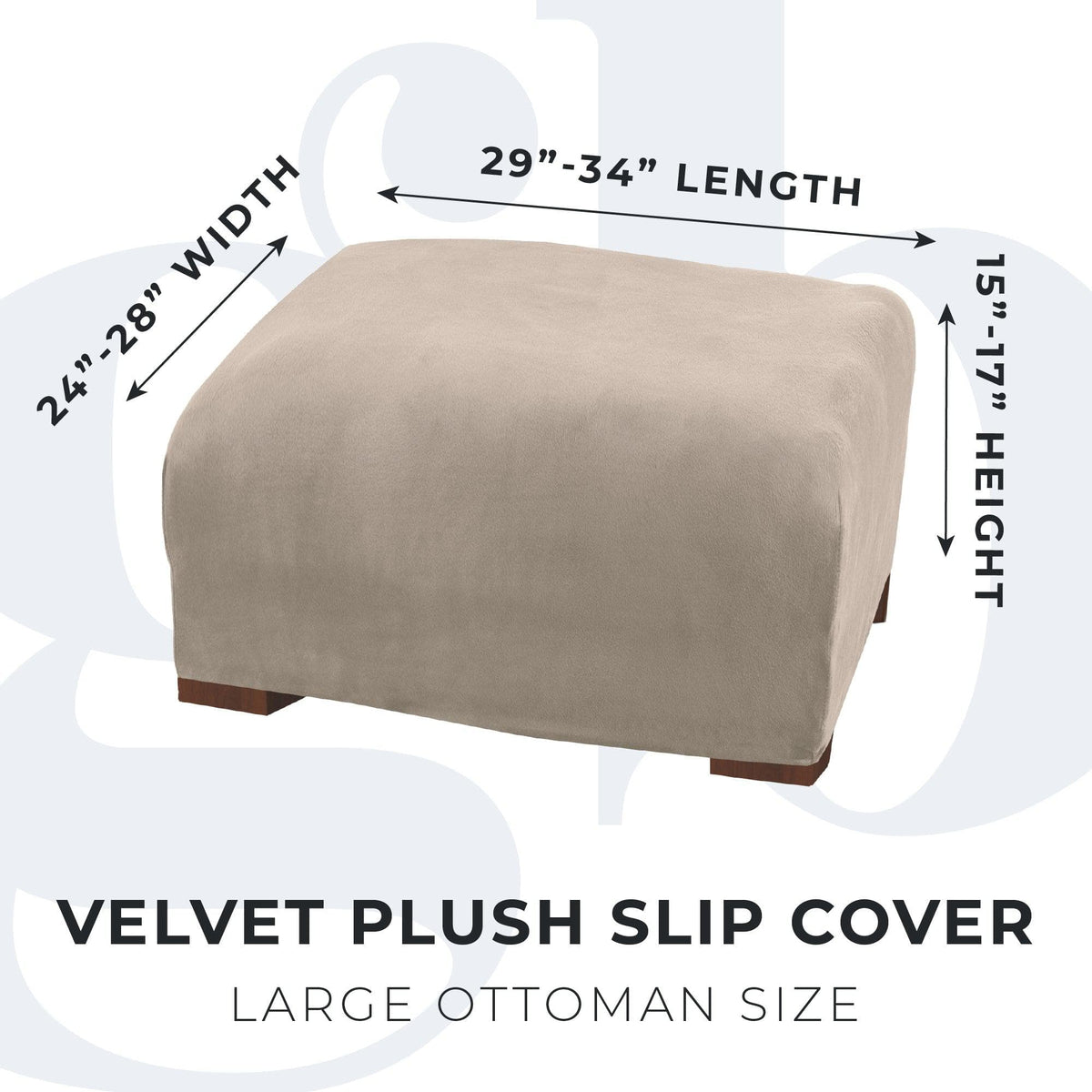 Velvet Stretch Slipcover – Gale Collection Form-Fit Sofa Cover – view 218