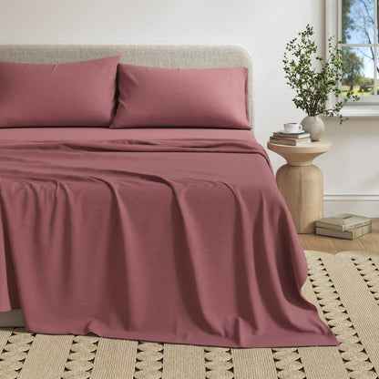 Heathered Jersey Knit Sheet Set – Carmen Collection – view 43