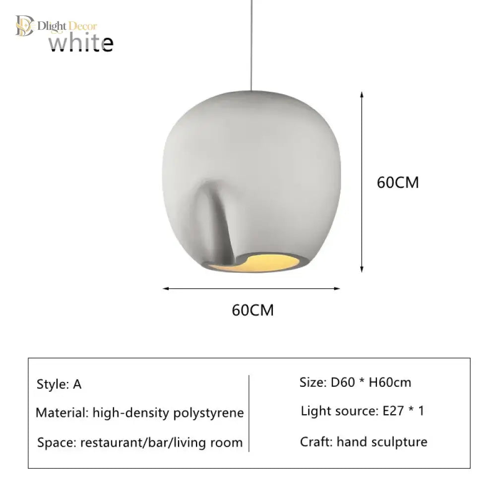 Nordic Minimalist Wabi-Sabi Art Pendant Light for Bedroom – view 8