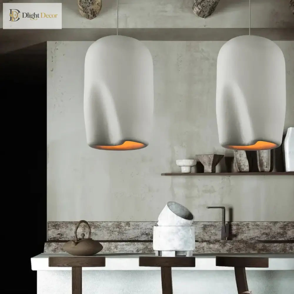 Nordic Minimalist Wabi-Sabi Art Pendant Light for Bedroom – view 4