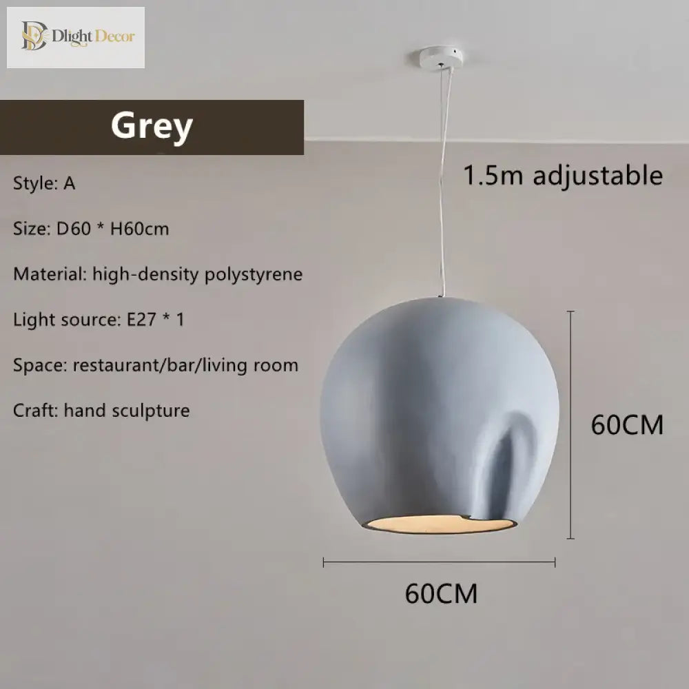 Nordic Minimalist Wabi-Sabi Art Pendant Light for Bedroom – view 12