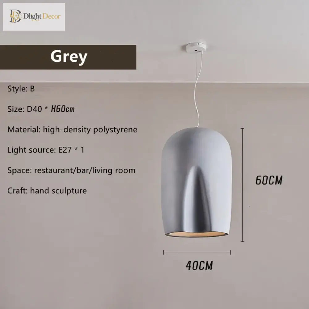 Nordic Minimalist Wabi-Sabi Art Pendant Light for Bedroom – view 14
