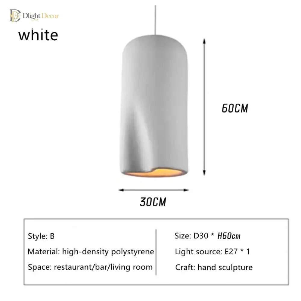Nordic Minimalist Wabi-Sabi Art Pendant Light for Bedroom – view 9