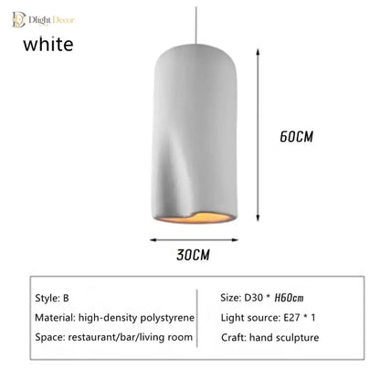 Nordic Minimalist Wabi-Sabi Art Pendant Light for Bedroom – view 9